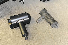 SLP aftermarket silencer vs. stock