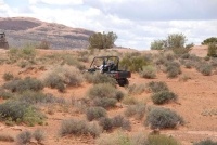 Hells Revenge trail near Moab, UT.