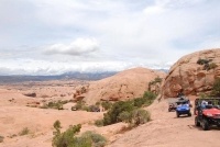 Near the Tip-Over Challenge on the Hells Revenge trail near Moab, UT.